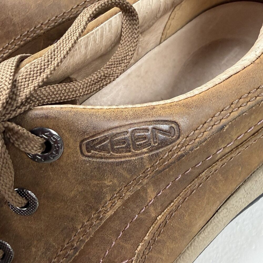 KEEN Toyah Womens 7.5 Brown Leather Hiking‎ Walking Lace Up Shoes - Picture 4 of 7